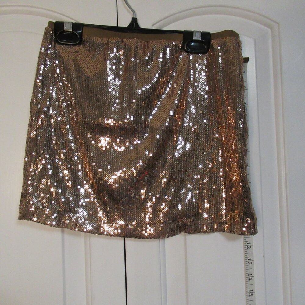 Rose Gold Sequins Skirt